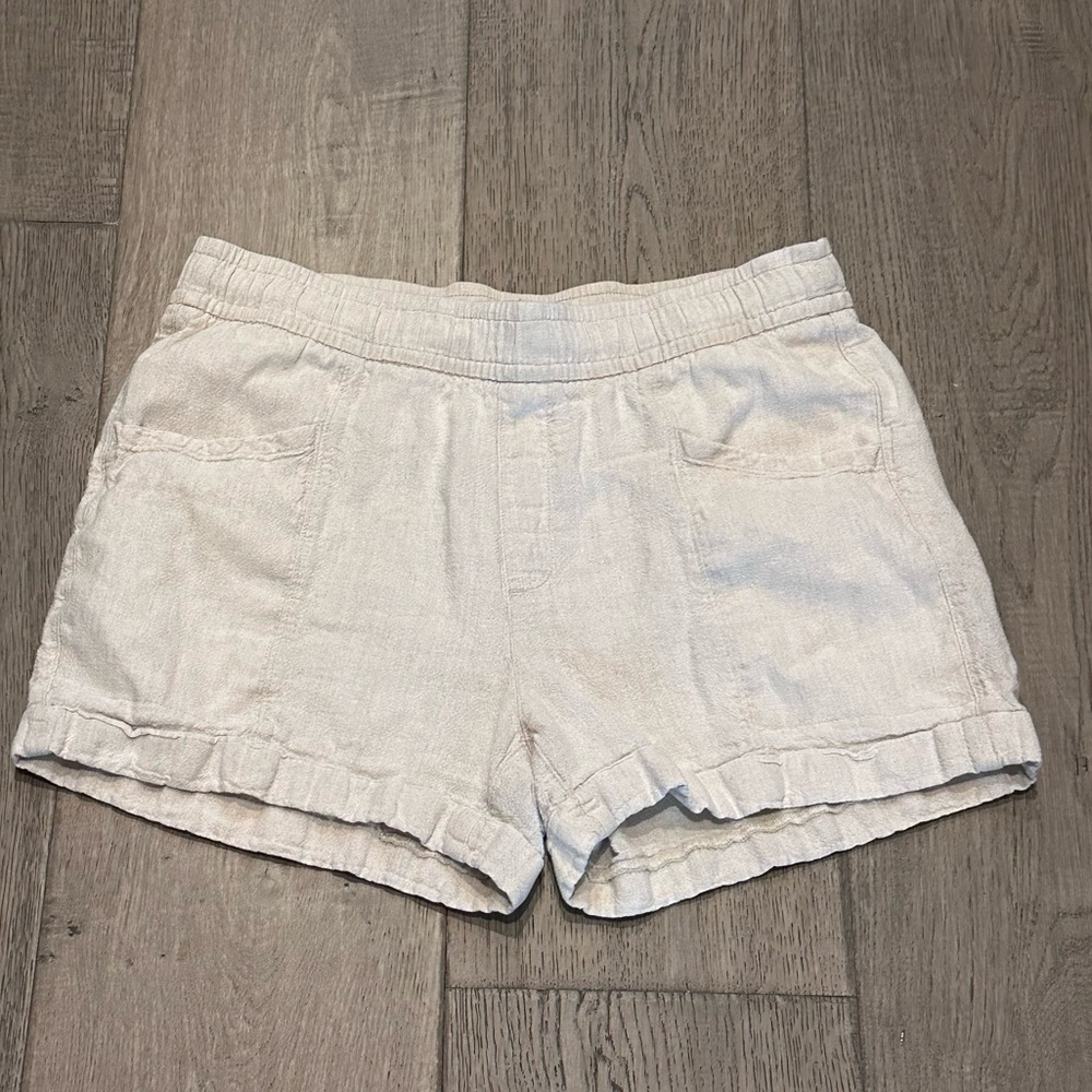 Old Navy Mid-Rise Linen-Blend Shorts
